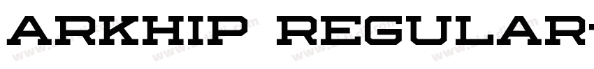 Arkhip Regular字体转换